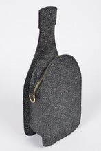 Load image into Gallery viewer, Fancy purse - Champagne Bottle Shaped Sequin Martini clutch bag - Fun Crossbody bag - Women Party Handbag - Elegant Evening Bag.
Black and golden pink
Closure type Zipper
Lining Nylon
About this item
Unique Style: This champagne bottle shaped purse is designed to look exactly like champagne bottle. Novelty accessory 
Occasions: It's the perfect accessory for events such as: Wedding, Party, Birthday, Christmas and casual outings, celebrations, New Year's Eve and Saint Valentine's Day.