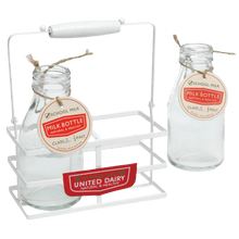 Load image into Gallery viewer, MORNING VINTAGE GLASS MILK BOTTLE SET
