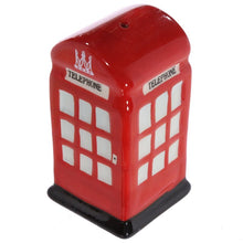 Load image into Gallery viewer, Adorable red ceramic Salt & Pepper Set: Mail & Telephone Boxes. Make your house British with this lovely London souvenir!      Origin: Londoner Souvenir Shop     Condition: new, last available     Material: Ceramic     Designer: Ted Smith     Food Safe: Yes     Dishwasher Safe: No     Microwave Safe: No     Dimensions: Height 7.5 cm