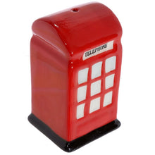 Load image into Gallery viewer, Adorable red ceramic Salt & Pepper Set: Mail & Telephone Boxes. Make your house British with this lovely London souvenir!      Origin: Londoner Souvenir Shop     Condition: new, last available     Material: Ceramic     Designer: Ted Smith     Food Safe: Yes     Dishwasher Safe: No     Microwave Safe: No     Dimensions: Height 7.5 cm