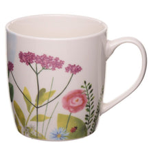 Load image into Gallery viewer, This elegant cup with spring design is made of good porcelain. Adored by mug collectors, this softly coloured item can be used both to hold drinks and as a decorative object carrying pens, for example. Pair it with the portable lunch boxes!      Material: Porcelain (new bone china - good porcelain quality)     Dimensions: Height 9cm Width 12cm Depth 8.5cm Weight 0.373      Food Safe: Yes     Microwave Safe: Yes     Dishwasher Safe: Yes     Volume: 300ml