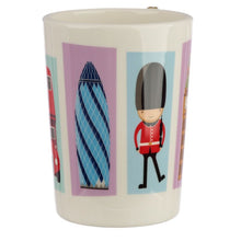 Load image into Gallery viewer, 'Ceramic Elizabeth II Queen Shaped Handle Mug' In honour of the Queen's 95th birthday, Rovistella has this beautiful Londoner cup in the bazaar: on the handle there is, beautifully designed, her Majesty Elizabeth II Queen of England, a true icon of elegance! The Queen loves tea time. Drinking your favourite hot drinks from this mug will be a bit like staying in a tea room with the Royals! Lovely gift and perfect English souvenir.