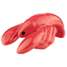 Load image into Gallery viewer, 1 pair of Lobster and Lobster Pot Ceramic Salt and Pepper Set. Part of the summertime kitchenware collection, lovely table decor item and gift idea. Put it at the table during a lunch at sea, your guests will love it!      Material: Ceramic     Dimensions: Height 4.5cm Width 6-9cm Depth 6-11cm Weight: 0.250Kg     Food Safe: Yes     Dishwasher Safe: No     Microwave Safe: No     Decorative Use Only: Yes     The items come in a gift box