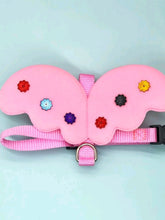 Load image into Gallery viewer, 'Wing Decor Dog Harness & Leash' fun and soft colored pet harness with rainbow wings, for a superstar look! Color: Pink with rainbow glitter Material: Nylon Applicable Pet: Cat/Dog Size: - Length : 120 cm Width : 1.5 cm Bust : 30-48 cm Neck: 25-40 cm