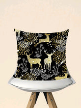 Load image into Gallery viewer, 'Christmas Pattern Cushion Cover' Convenient elegant gift idea and decorative object for the home. beautiful cushion cover for armchairs, sofas, chairs and floor. Decorate your home beautifully with this item, for Christmas and New Year's Eve!      Material: Polyester     Composition: 100% Polyester     Color: Multicolor     Pattern Type: Christmas     Type: Pillowcase     Size: Length 45cm/17.7inch Width 45cm/17.7inch     Attachable glitter included
