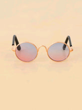 Load image into Gallery viewer,  'Round Lens Cat Sunglasses' for a vain and fashionable cat who likes to be on instagram pictures! Part of the cute accessories for animals collection. Color: Multicolor Pattern Type: Plain Applicable Pet: Cat/Dog Material: PVC Size: Length 8.3 cm (3.3 inch ) X Width 8 cm (1.2 inch)