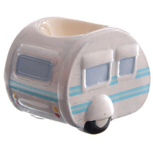 Load image into Gallery viewer, Beautifully designed ceramic egg cup part of the tableware summer collection, Caravan and camping theme. Cute table decor item and gift idea!      Material: Ceramic, High gloss finish     Dimensions: Height 6.5cm Length 9cm Depth 6.5cm Weight 0.186     Food Safe: Yes     Microwave Safe: No     Dishwasher Safe: No     Designer: Ted Smith     Gift box included