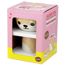 Load image into Gallery viewer, 'Children's Cute Shiba Inu Dog Porcelain Mug and Bowl Set' At meal time, use this cute Shiba inu dog design set to eat your favourite food. Glass and matching bowl, fun either for breakfast, lunch or dinner. Take it with you to school but take care of it because is porcelain made. I am sure your friends will like it and, if you want, you can give it as a gift to someone who loves dogs!'