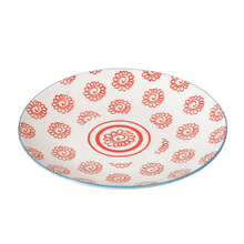 Load image into Gallery viewer, 4 items - These glamorous plates in porcelain will add a touch of elegance to any dining table. Dishwasher and microwave safe.      2 pcs side plate Dimensions: Length: 22 cm Height: 2.5 cm Width: 22 cm     2 pcs dinner plate Dimensions: Length: 27 cm Height: 3 cm Width: 27 cm
