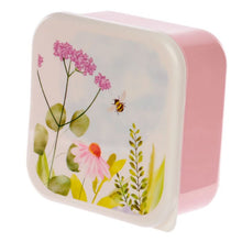 Load image into Gallery viewer, 'Set of 3 Floral Lunch Boxes' - These decorated boxes, printed with a Botanical Gardens design, are portable and easy to wash, useful for a meal time outside home'.