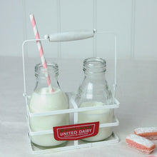 Load image into Gallery viewer, MORNING VINTAGE GLASS MILK BOTTLE SET