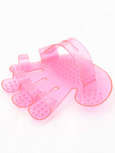 Load image into Gallery viewer, &#39;Dog Grooming Clear Bath Massage Brush&#39; transparent glove brush to pamper your dog and remove unwanted hair. Colour: Pink Pattern Type: Plain Material: Rubber Applicable Pet: Cat/Dog
