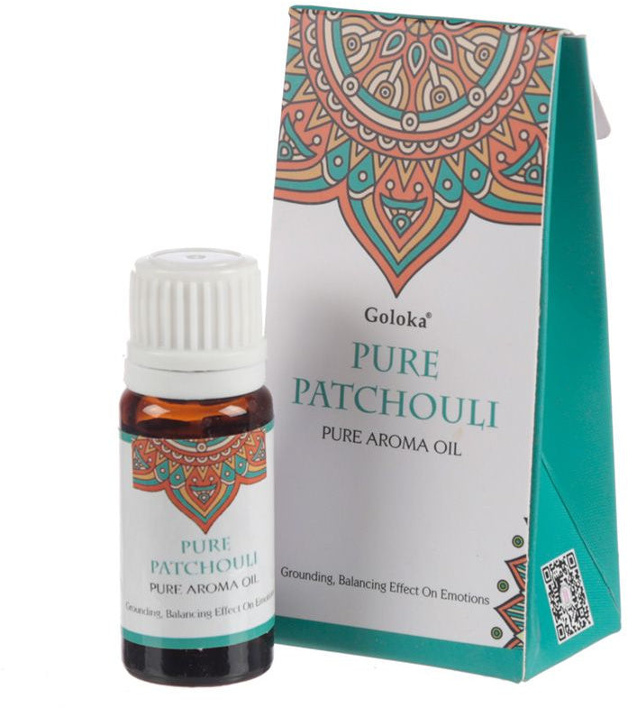 'Stay in balance and support your emotions with the rich fragrance of this pure essential patchouli blended oil. Many health benefits are attributed to the use of this patchouli oil'. Vol.10ml Size 6.5cm x 2cm