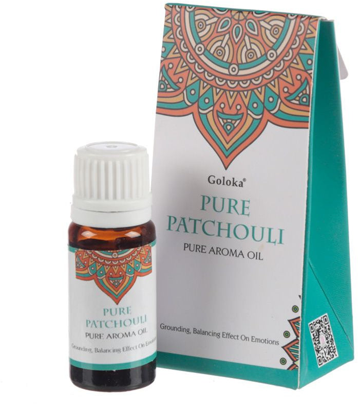 'Stay in balance and support your emotions with the rich fragrance of this pure essential patchouli blended oil. Many health benefits are attributed to the use of this patchouli oil'. Vol.10ml Size 6.5cm x 2cm