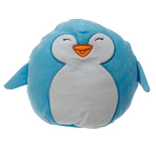 Load image into Gallery viewer, &#39;Pingu Adorable Cuddles Plush Cushion, comfortable and of a good company during the night. Penguin shaped design accessory for day and bed time, with light colours that transmit calm and coincide sleep. Light, soft and easy to wash by hand. It will be beautiful to hug and caress him!&#39;
