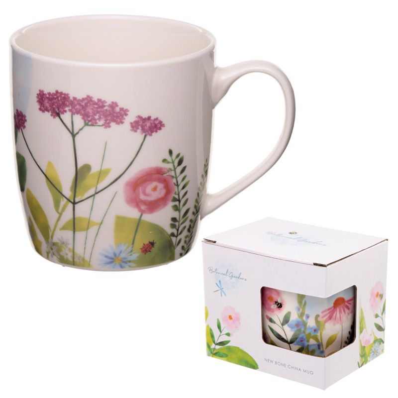 This elegant cup with spring design is made of good porcelain. Adored by mug collectors, this softly coloured item can be used both to hold drinks and as a decorative object carrying pens, for example. Pair it with the portable lunch boxes!      Material: Porcelain (new bone china - good porcelain quality)     Dimensions: Height 9cm Width 12cm Depth 8.5cm Weight 0.373      Food Safe: Yes     Microwave Safe: Yes     Dishwasher Safe: Yes     Volume: 300ml