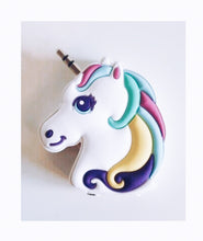 Load image into Gallery viewer, Earphone splitter 3.5mm jack lovely and colorful unicorn design - portable and useful! I-Tech accessories and gift ideas Take it with you and your mobile phone!

