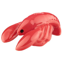 Load image into Gallery viewer, 1 pair of Lobster and Lobster Pot Ceramic Salt and Pepper Set. Part of the summertime kitchenware collection, lovely table decor item and gift idea. Put it at the table during a lunch at sea, your guests will love it!      Material: Ceramic     Dimensions: Height 4.5cm Width 6-9cm Depth 6-11cm Weight: 0.250Kg     Food Safe: Yes     Dishwasher Safe: No     Microwave Safe: No     Decorative Use Only: Yes     The items come in a gift box
