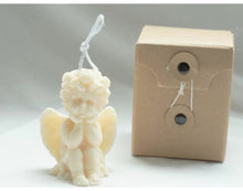 Load image into Gallery viewer, &#39;2 Waxy cherubs&#39; - These small angels are friends, better do not split them! ihihih Cute couple of scented candles, these waxy cherubs are handmade. Lovely gift idea and home decor items for special events and Christmas time. Perfect decorations also to use in several religious celebrations.
