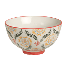 Load image into Gallery viewer, Set of 3 beautiful Barcelona design Moorish style small stoneware bowls with hand-painted flowers on cream stoneware. These articles would make a brilliant present for a foodie friend. Both dishwasher and microwave safe. Gift idea - Table decoration collection. Material: Stoneware (Kitchenware ornament) Length: 11 cm X Height: 7.5 cm X Width: 11 cm
