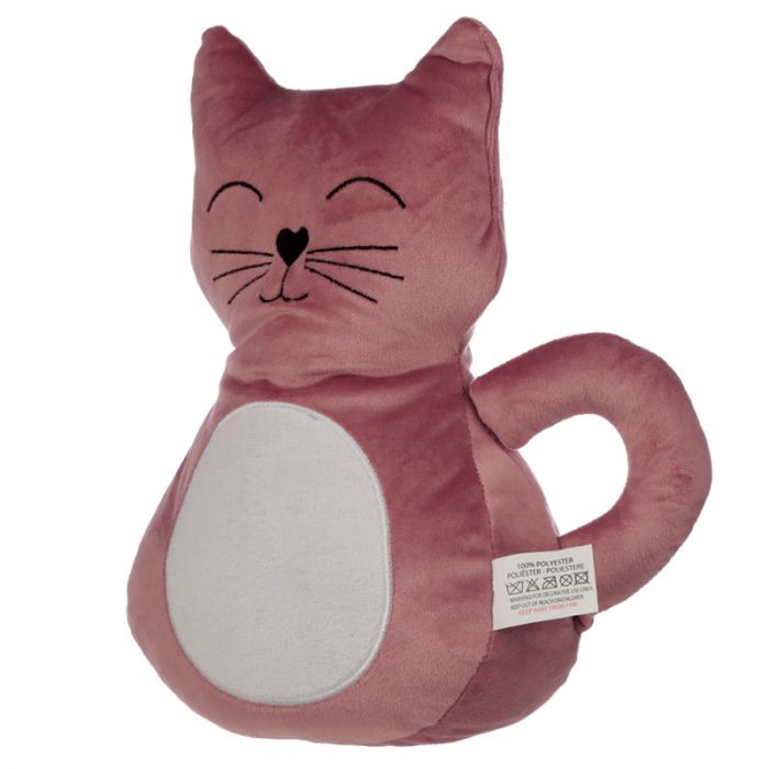 'Pinky Cat is a door stopper/door stop/door wedge used to hold a door open or closed, or to prevent a door from opening too widely. The pink tone camouflages the grey colour of the dust that usually is on the floor. Cute design, perfect gift for home decor and cat lovers!'
