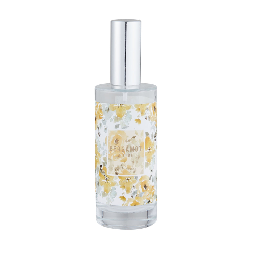 'This floral spray oils has an elegant citrus fragrance, perfect to make any indoors environment smell beautiful. Give a bergamot and lime smell to your home in a second!'  Bergamot & Lime fragrance, Pump action room spray, no gas needed, Lasts up to 700 sprays, Material Oil, Dimensions (Height)15 x (Width)4.5 x (Diameter)4.5 cm Burning time Up to 700 sprays (Safety instructions reported on the Product Packaging)