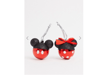 Load image into Gallery viewer, &#39;2 Assorted Minnie &amp; Micky Mouse Christmas Bauble Set&#39;  Cute Christmas decorations for the Christmas holidays. Pair of Christmas baubles design Minnie and Mickey the mouse Disney Brand. Glittery, red and black, this decoration will make your Christmas tree unique. Your guests will love it. Home decor item and lovely gift idea :)
