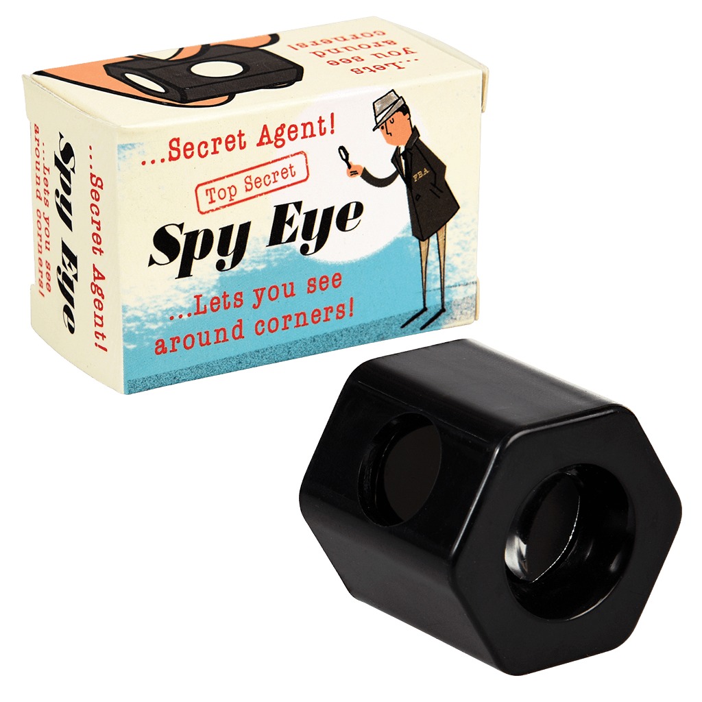 From our fun Secret Agent range, kids love this sideways spyglass! It's great as a party favour or stocking filler and popular with both boys and girls. Bedroom decor / explorer scientist accessory and gift idea Material: Plastic, Cardboard, Mirror