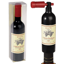 Load image into Gallery viewer, Put a smile on someones face with this mini &#39;wine bottle twist and corkscrew - a great quirky gift. Home decor idea and accessory for wine lovers. Material: Metal, Plastic Kitchenware
