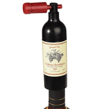 Load image into Gallery viewer, Put a smile on someones face with this mini &#39;wine bottle twist and corkscrew - a great quirky gift. Home decor idea and accessory for wine lovers. Material: Metal, Plastic Kitchenware
