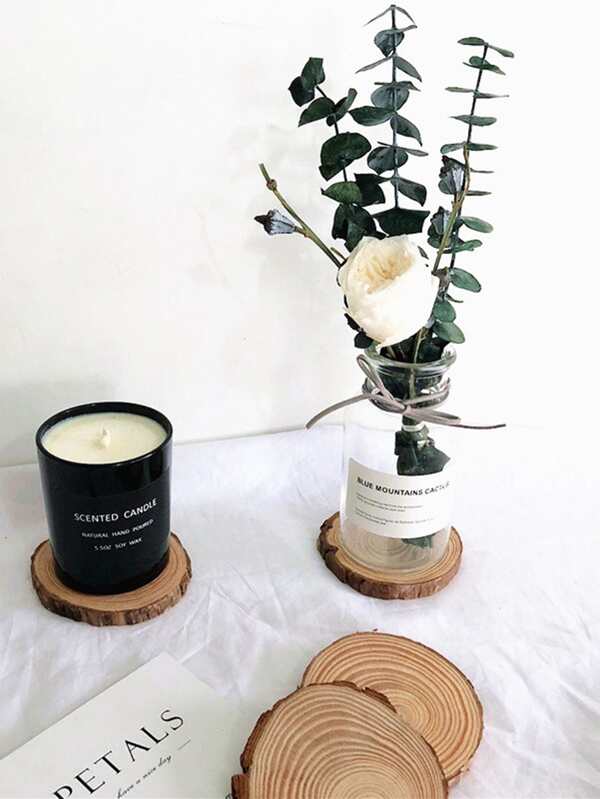 'Set of 2 Wooden Annual Rings' - This concentric items, part of a story tree, can be used as a decorative accessory, coasters or for artistic purposes. Add a touch of ecological style to your home!'      Size: Diameter 10 cm / 3.9 inch Thickness 0.5 cm / 0.2 inch     Colour: Khaki Composition: 100% Wood