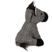 Load image into Gallery viewer, &#39;Soft and fashionable zebra door stop - peluche&#39;  Material: Outer 100% Polyester, Inner 50/50 Sand and Polyester Wadding Dimensions: Height 27cm Width 23cm Depth 19cm Weight 1.5 Kg Product Information: For indoor decorative use only. This is not a toy, keep out of reach of children. EN71: Yes

